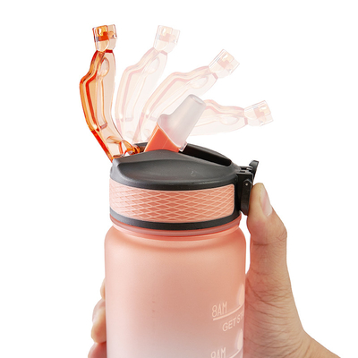 Custom Logo Gallon Motivational Water Bottle With Straw PCTG